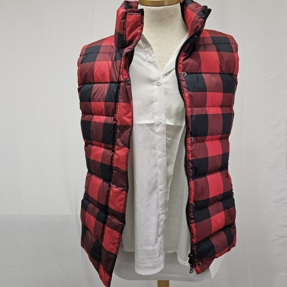 Lauren Ralph Lauren Black Label Buffalo Check Vest in Red and Black Sz 4 NWT - Picture 2 of 15